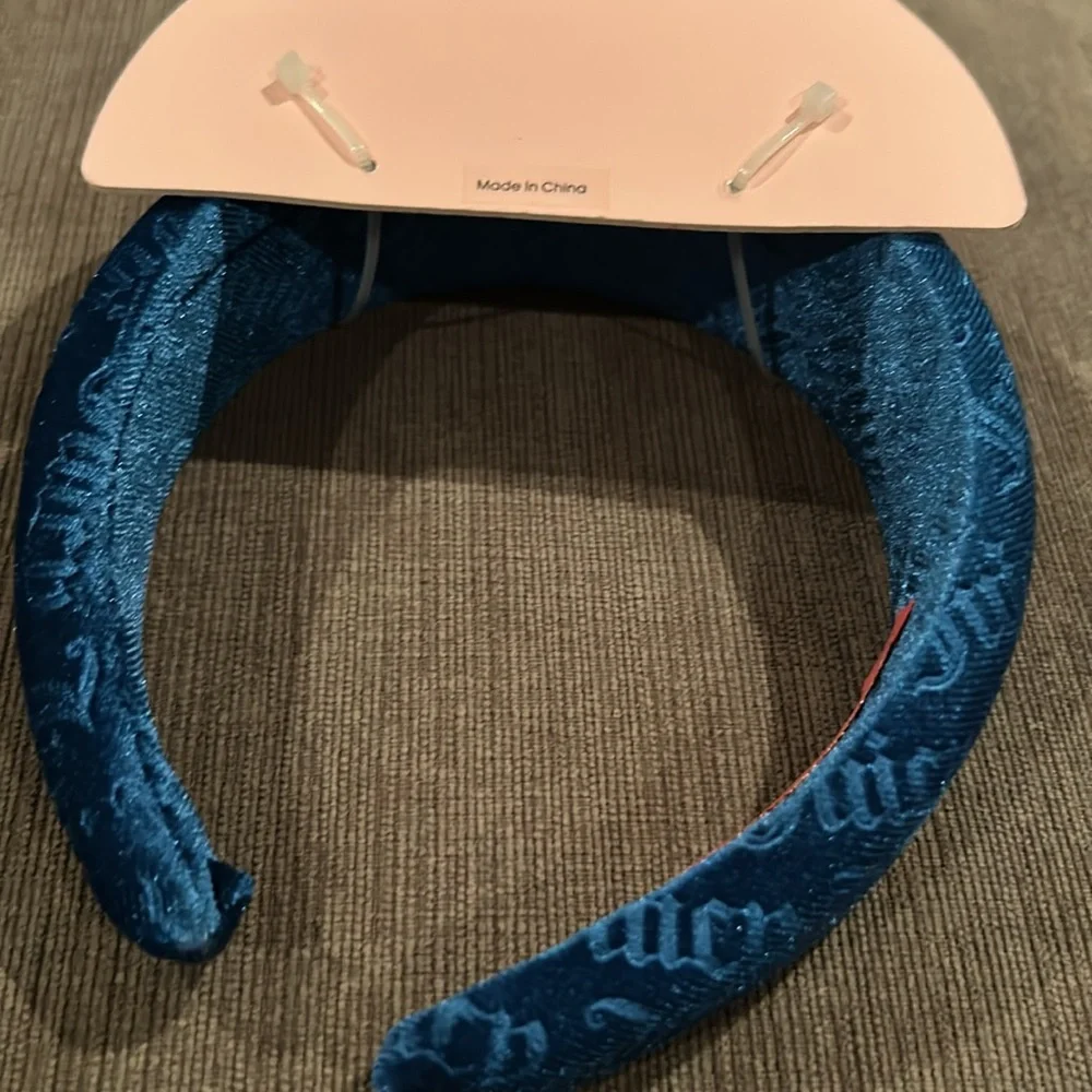 JUICY COUTURE Blue Velvet Headband